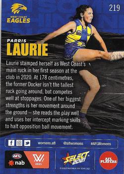 2021 Select AFL Footy Stars #219 Parris Laurie Back